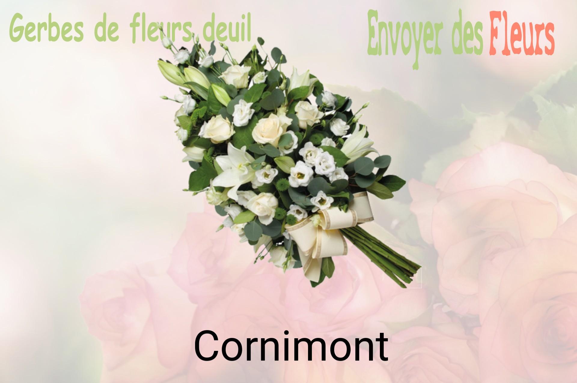 Gerbe de fleurs de deuil livrée à Cornimont